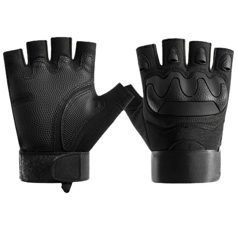 Tactical Gloves Outdoor Cycling Men and Women's Sports Fitness Training Non Slip Breathable Wear-resistant Performance Half Finger Gloves
