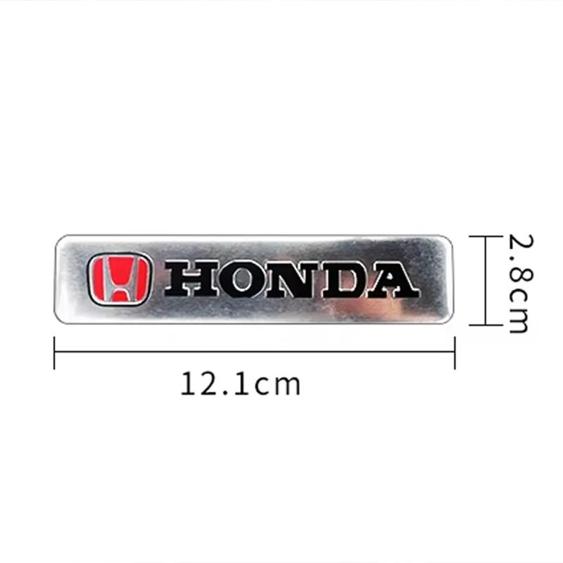 pgnkd1 Car Logo Aluminum Label Stickers Decorative Accessories For Honda Civic Fit Jazz Accord Pilot CRV Odyssey Passport City Shuttle
