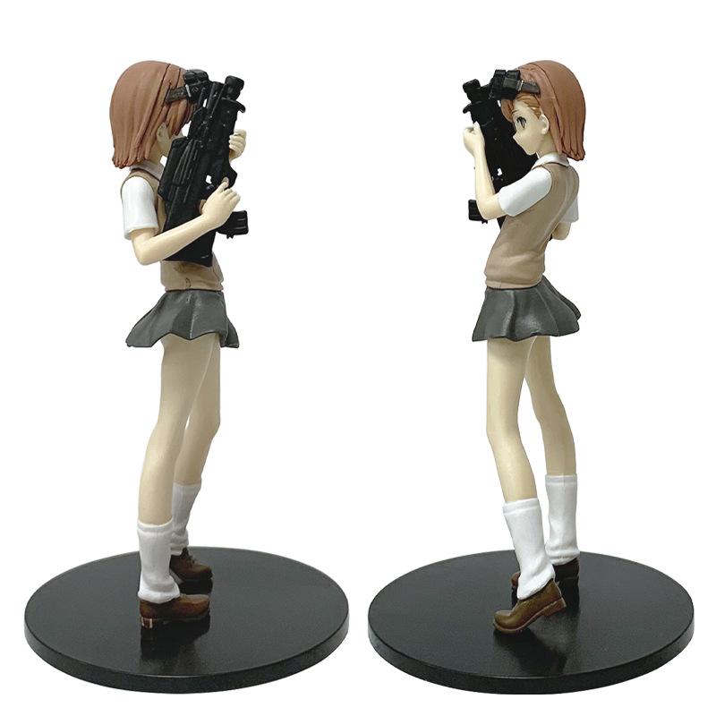 Anime A Certain Magical Index Misaka Mikoto Railgun Girl PVC Action Figures Doll Model Toy Gift