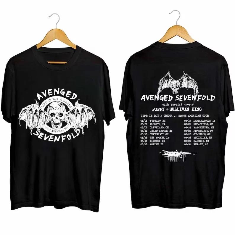Avenged Sevenfold Life Is But A Dream North American Tour 2024 Shirt XL