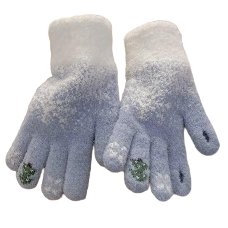

Screentouch Gloves for Autumn Winter Warm Liner Gloves for Female Girl Christmas Hand Warmer Women Daily Wear Handwear