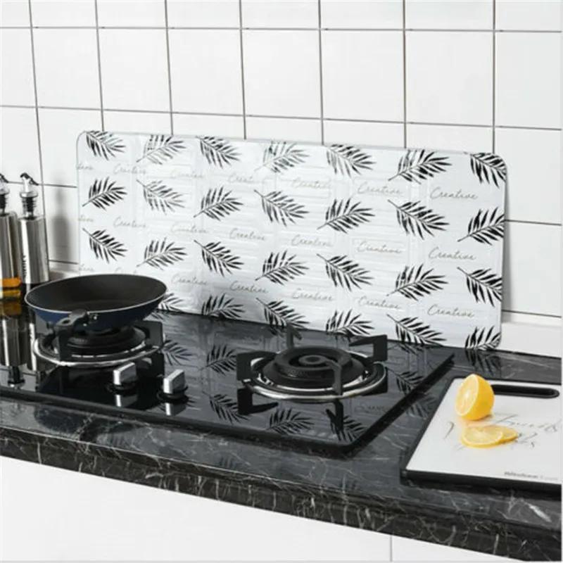 Anti-Splashing Stove Oil Baffle Plate Aluminum Kitchen Cooker Shield Cooking Frying Oil Splash Guard Protection Screen Cover