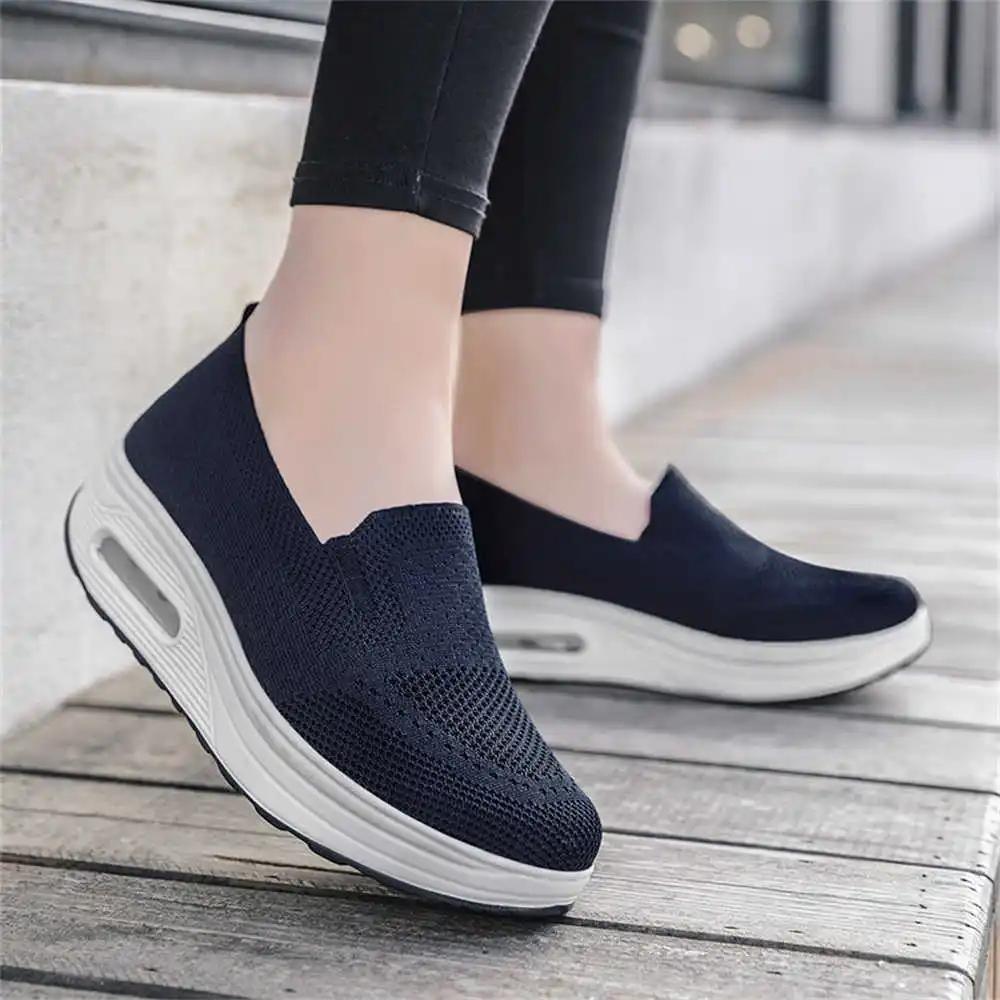 Fashion High Wedge Without Lacing Color Sneakers Vulcanize Women Summer Boots Women's Sports Shoes Sapatilla Vip Link Overseas