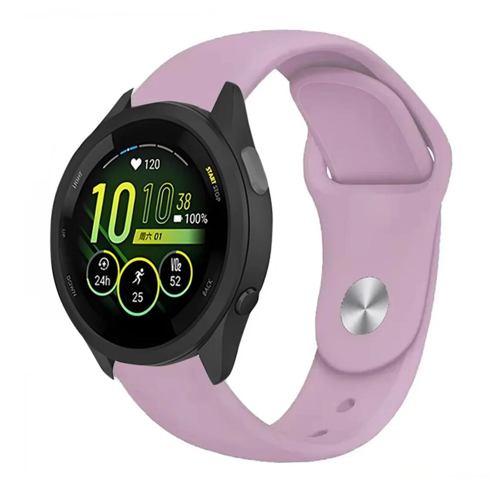 Cinturino in Silicone da 18mm 20mm 22mm Per Garmin Forerunner 55 165 645 965 255/265 245 Music Sportivo Braccialetto Garmin Forerunner 265S Cinturino