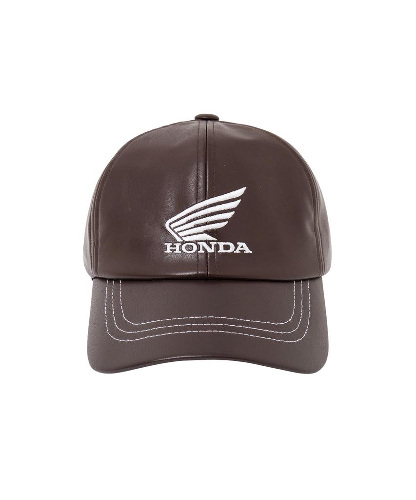 PHYPS MOTORCYCLE Engineered Leather Ball Cap Brown