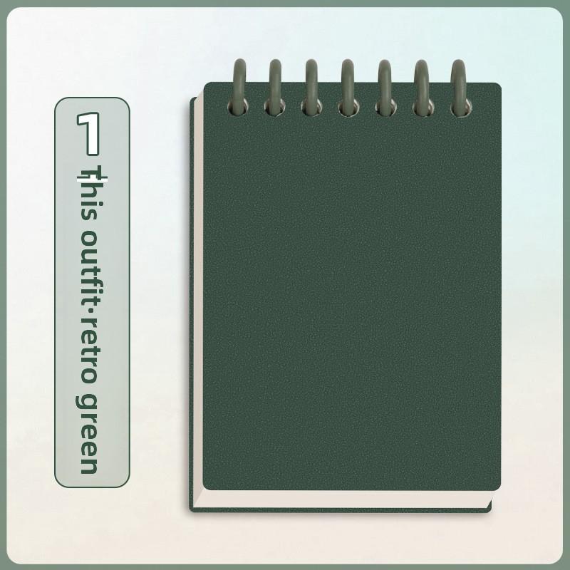

Карманный блокнот A7 Тактические всепогодные карманные блокноты с разлинованными страницами, блокнот на спирали, мини-блокнот для заметок 1PCS темно-зеленого
