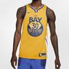 Nike NBA Swingman Jersey Golden State Warriors Stephen Curry Basketball Vest Men Tops Yellow AT9799-731