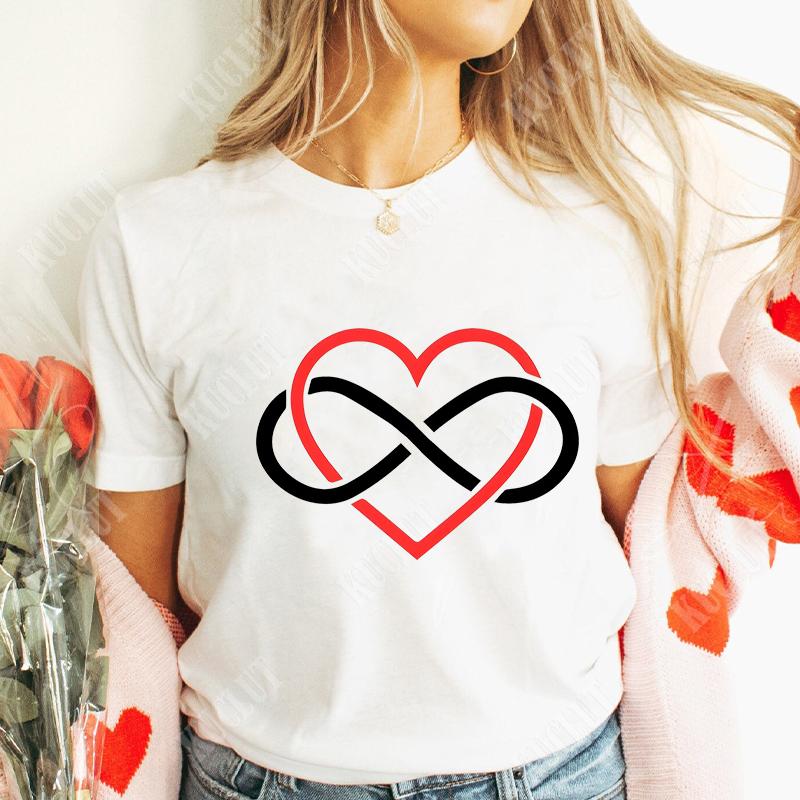 Funny Heart  Dog Paw Print Women Tshirts Fashion Summer Ladies Tshirts Short Sleeves Clothes Love Heart Fashion Casual Shirts