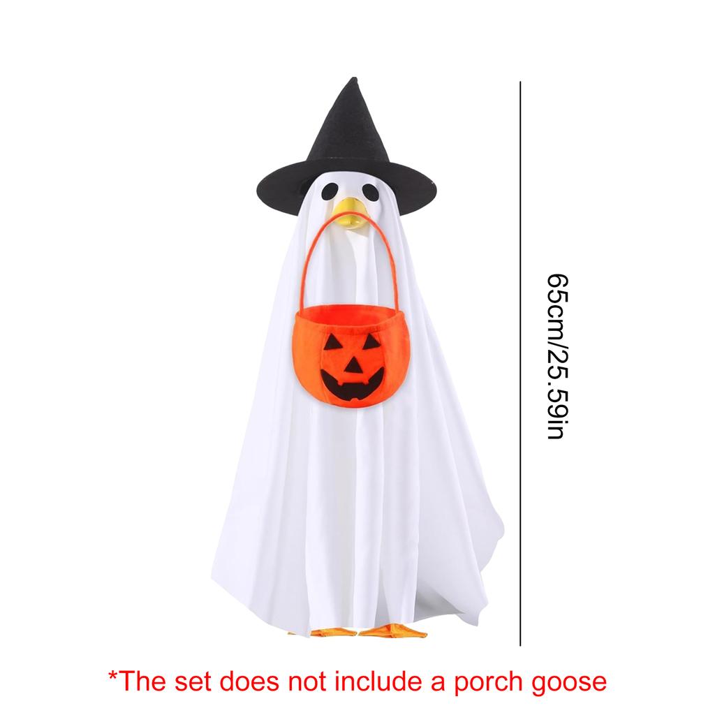 Halloween Goose Outfit Funny Fall Halloween Goose Outfit Vibrant 23 Inch Lawn Porch Outfit for Outdoor Patio Yard Lawn Decor