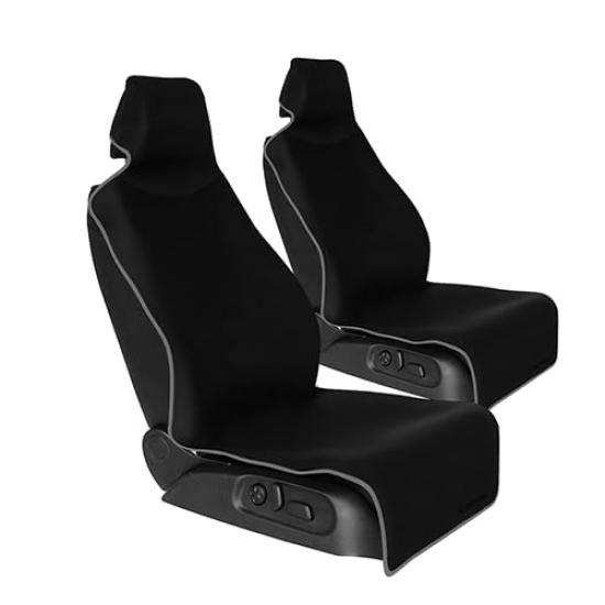 

2025 новейший передний фартук сиденья Seat 2 для автомобиля, антибактериальный, устойчивый к запахам и пятнам, переднее сиденье, легкий водонепроницаемый 2 [улыбка K-One] чехлы из кожи, серые, серый
