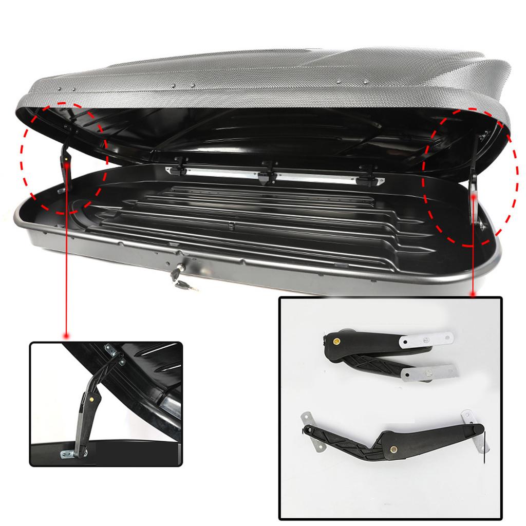 Easy Install Roof Cargo Carrier Brackets with Shock Absorb Support Arms & Rust Proof Designs Luggage Holder for Car