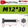 Grade 12.9 Reverse Thread Hex Bolt, M6-M24 High-Strength Blackened Hexagon Screw