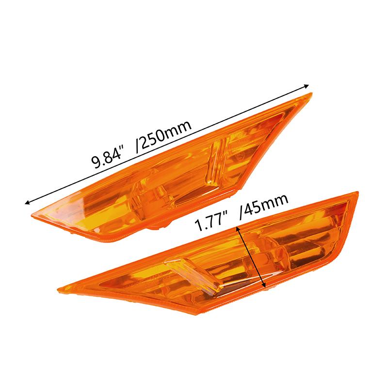 1 Pair Lens Front Bumper Side Marker Light Lamp Housing Fit for Honda for Civic 2016-2021 Sedan Coupe Hatchback Car Replacement Auto Parts
