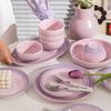 Kangmo Gradient Purple Ceramic Dinnerware Set