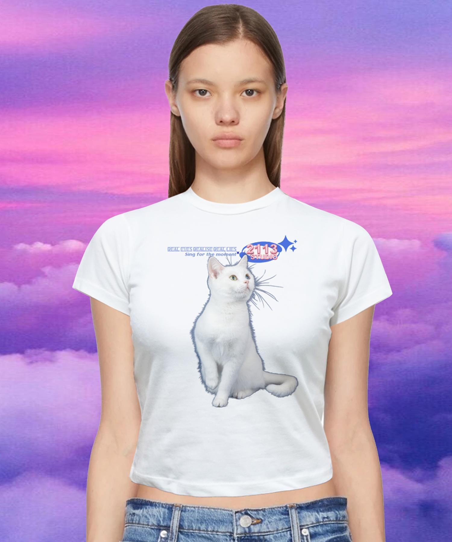 2113 Studio Ep2 Aero Crop T-Shirt 6 White/Slim Fit