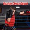 Boxing Chest Guard Reversible Kickboxing Chest Guard Adjustable Body Protection Pad Sparring Accessories For Martial Arts