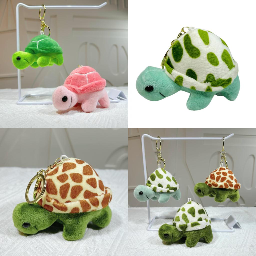 Adorable Plush Turtle Keychain Accessory In Vibrant Colors Perfect For Gifts And Decorations