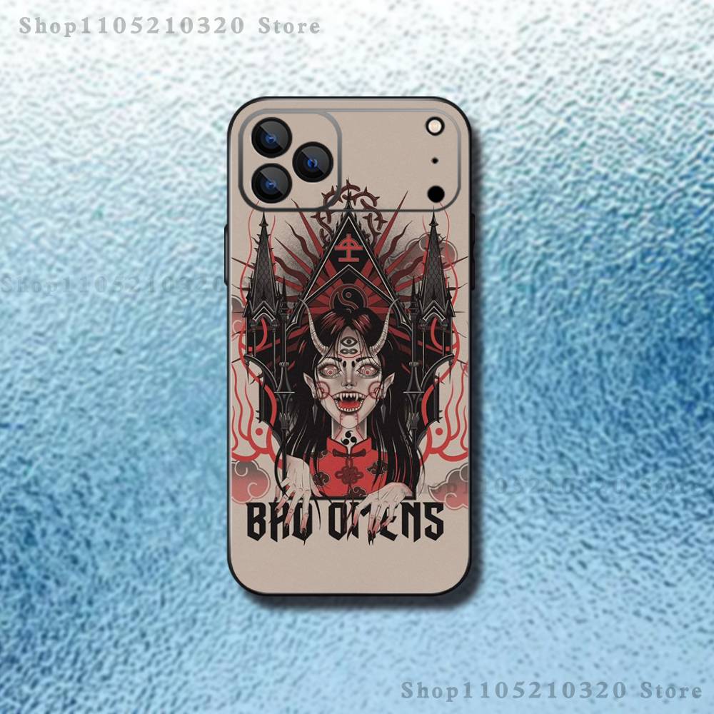 Band B-Bad O-Omens Cool Phone Case For iPhone 17,16,15,14,13,12,Pro,Max,Plus,E,SE4,Air,Mini Black Soft Box