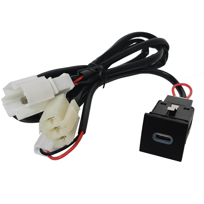 Car Rapid Charger TYPE-C QC3.0 USB Interface Dual Socket for Phone Charger Suitable For VW Golf 5 Golf 6 Accessories Battery Switches5