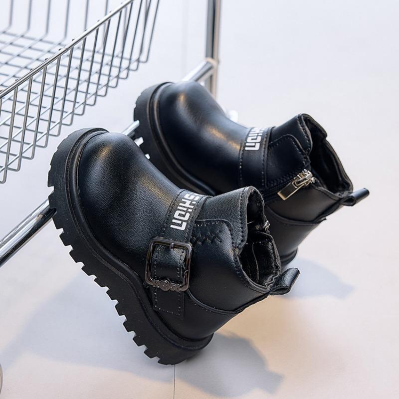 Unisex Kids Casual Mid Calf Martin Boots For Boys And Girls