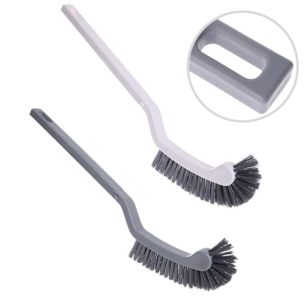 Corner Rim Cleaner Long Handle Graywhite Plastic Toilet Cleaning Brush