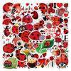 10/30/50/110pcs Red Ladybug Cartoon Stickers Kawaii Insect Graffiti Decals DIY Laptop Scrapbook Luggage Reward Aesthetic Sticker