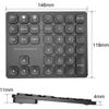 Tastatură numerică dublă Bluetooth Tastatură numerică fără fir reîncărcabilă 36 de taste Tastatură numerică fără fir externă Introducere date