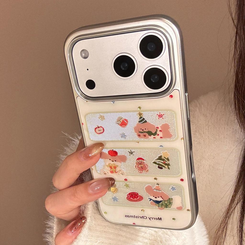 Cartoon Christmas Puppy Phone Case for iPhone 17 and iPhone 17 Pro Max