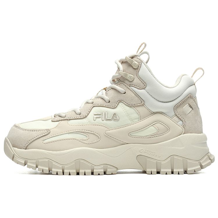 FILA Tracer Кожаные Ретро Ткань Синтетическая Кожа Низкие Беговые Кроссовки Женские кроссовки Пена-Белый F12W141125FPW 36.5