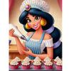 Disney Pearl Painting Set Jasmine Princess Pearl Cupcake Workshop Home Wall Decoration Handmade Gift