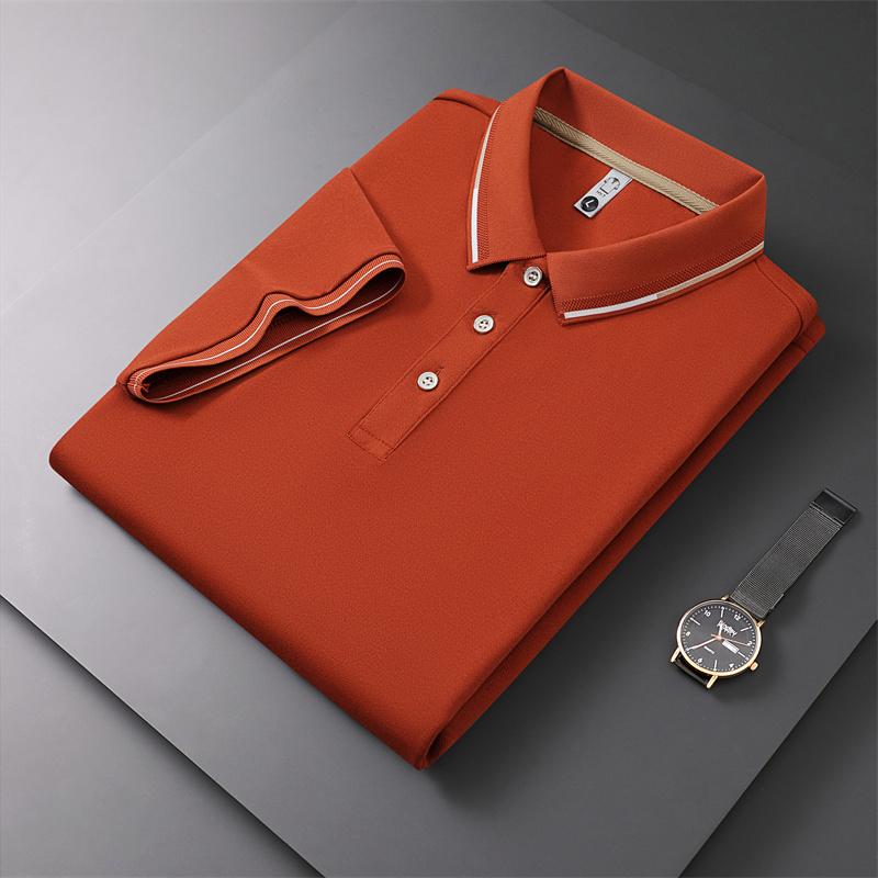 2026 Men's Summer Sports and Leisure Polo Short sleeved Cotton T-shirt Breathable Fashion Top Boutique