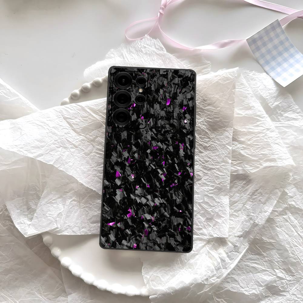 

Carbon Fiber Phone Case Silicone PC+TPU For Samsung S10 20 30 22 23 24 Plus Lite Fundas Samsung S25ULTRA