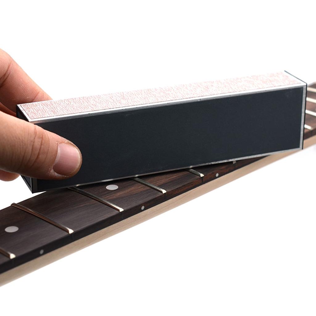 Guitar Fret Leveling Sanding Beam Fret Sander Guitar Fret Polishing Aluminum Alloy Fret File Sander Fret Grinding Stone