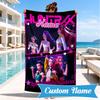 Custom Name KPop Cartoon Beach Towel Microfiber Beach Towel, Lightweight and Quick-Dry, for Summer Travel, Swimming Pool Gift