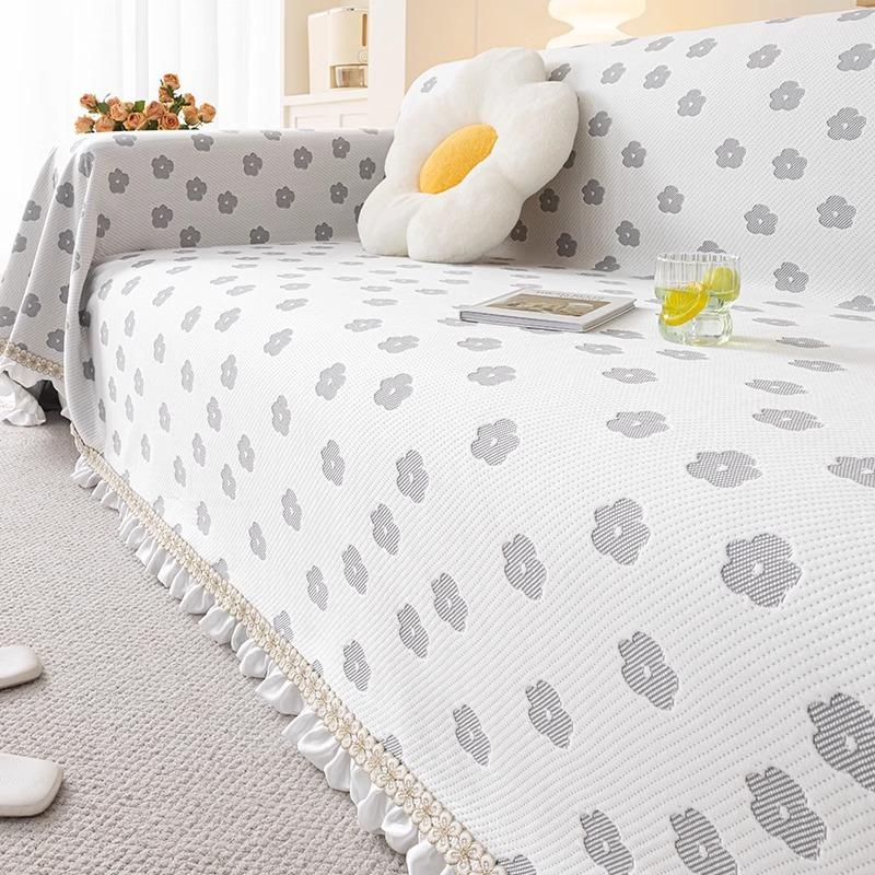 Prosop de Sofa de Vară Mătase de Gheață FLOAREA-SOARELUI Husă de Sofa All-Inclusive Husă de Praf Living Husă de Sofa Dintr-o Bucată Pânză Respirabilă