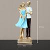 Romantic Embrace Couple Figurine | A Heartfelt Symbol of Love & Devotion | A Beautiful Addition To Any Space – Pack of 1, Multicolor