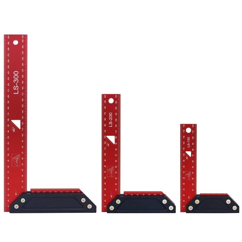 Heavy Duty Rust Resistant Aluminum Alloy L Square Measuring Tool for Accurate Woodworking and Construction Measurements