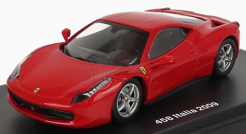 Ferrari Miniaturauto FERRARI 458 Italy 2009 mit Vitrine 1/43 (rot) [Artikel]
