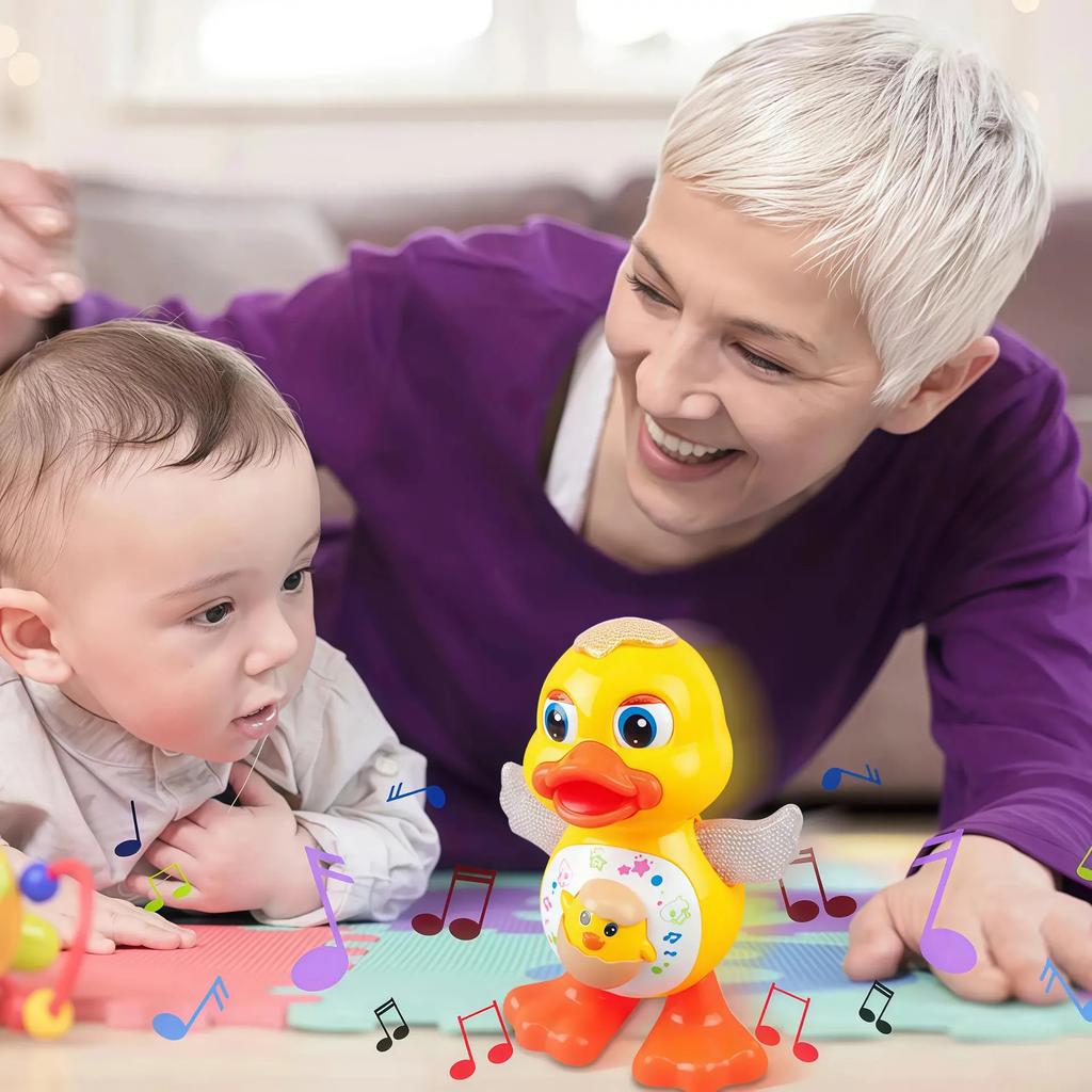 Dancing Space Duck - Electric Musical Toy Dancing Duck With Sound And Light