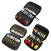 16Pcs Fishing Spinner Swimbaits Set for Saltwater and Saltwater Sequins Lures Bass Spoon Steel Treble Hook Spinner Baits