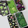 I-Invader Z-Zim Anime For IPhone 16 17 14 15 Pro Max 13 11 12 Mini Plus Silicone Shell Phone Cover Soft TPU