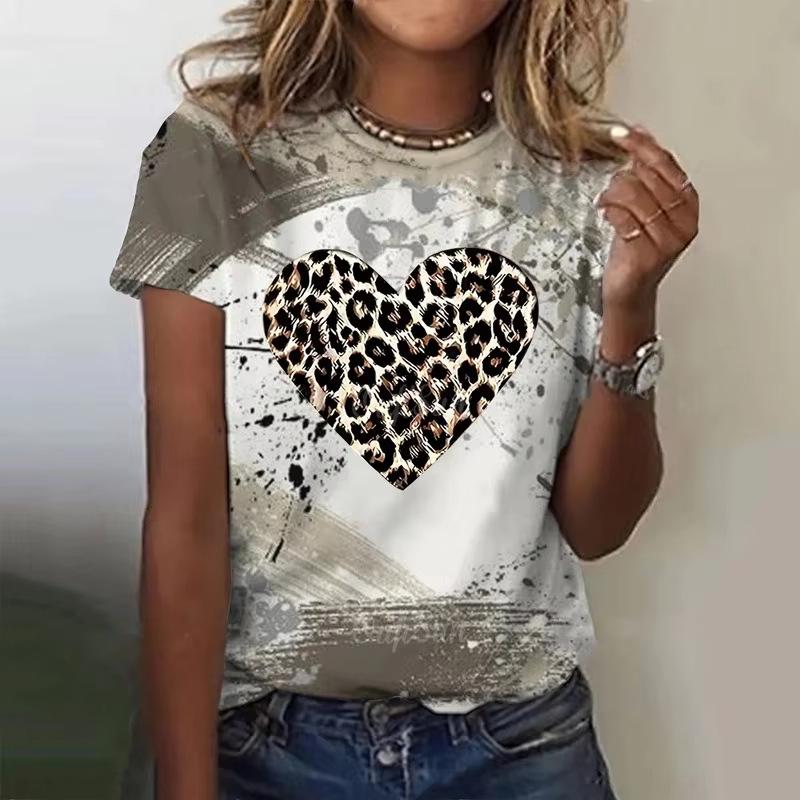 Comfortable Women's Short Sleeve Fashion Crew Neck Top Versatile T-Shirts Women’s