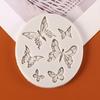 Multi Butterfly Fly Decorative Flower Pattern Silicone Mold Baking Cake Cookie Texture Printing Mat Drip Glue