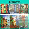 Tall Painting Diamond 5d Building Scenery Embroidery Cross Stitch Cartoon Cross Stitch Full Round Drill Mosaic Home Decor