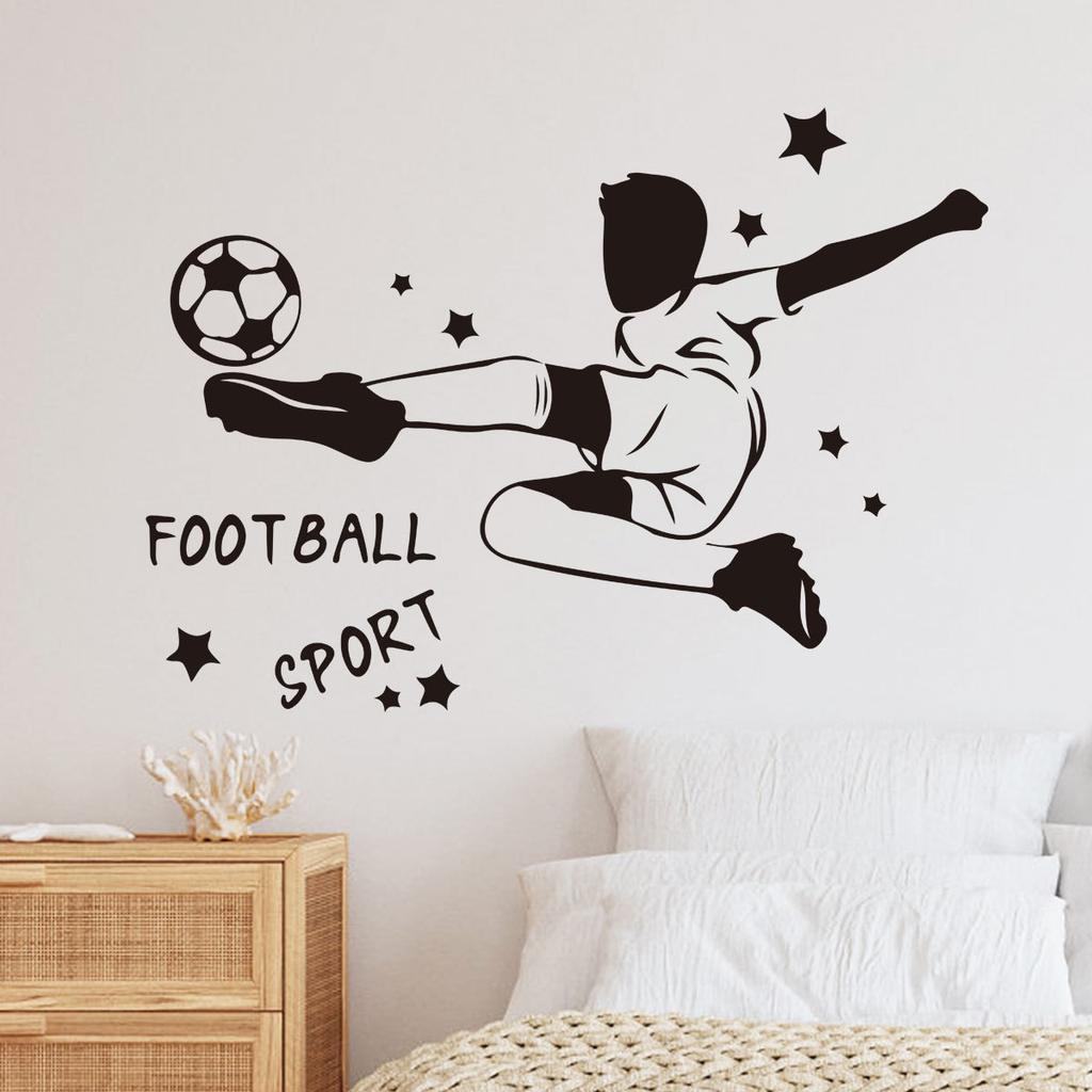 2026 USA Canada Mexico World Cup Football Soccer Wall Sticker Self-Adhesive Removable for Home Party Room Fan Decor