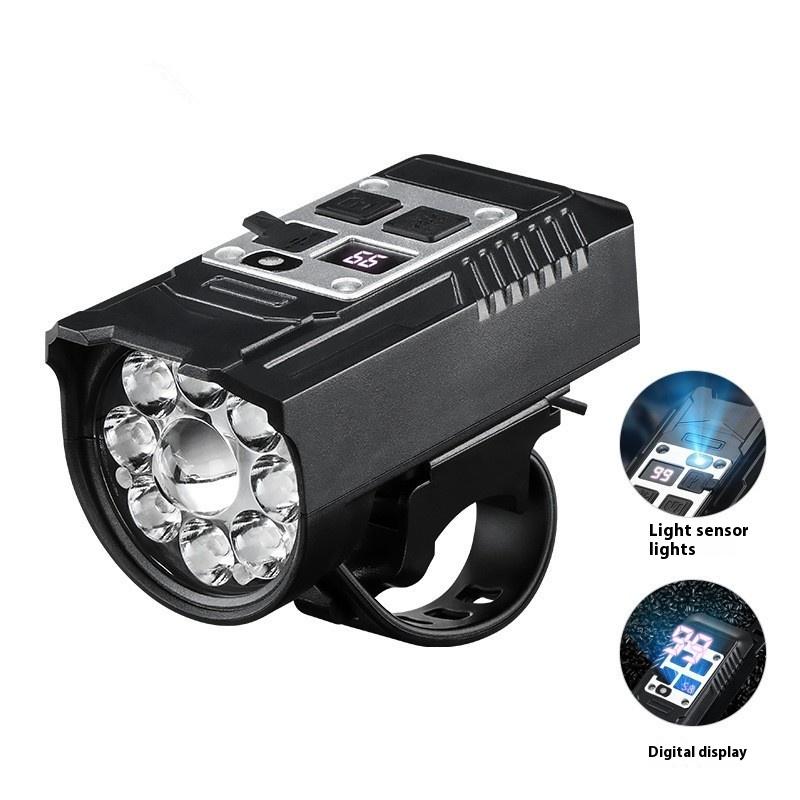 1 Set Luce Anteriore LED per Bici Tipo-C Ricaricabile Lampada per Bici Luci Ultraleggere per Manubrio Torcia per Ciclismo Impermeabile Faro