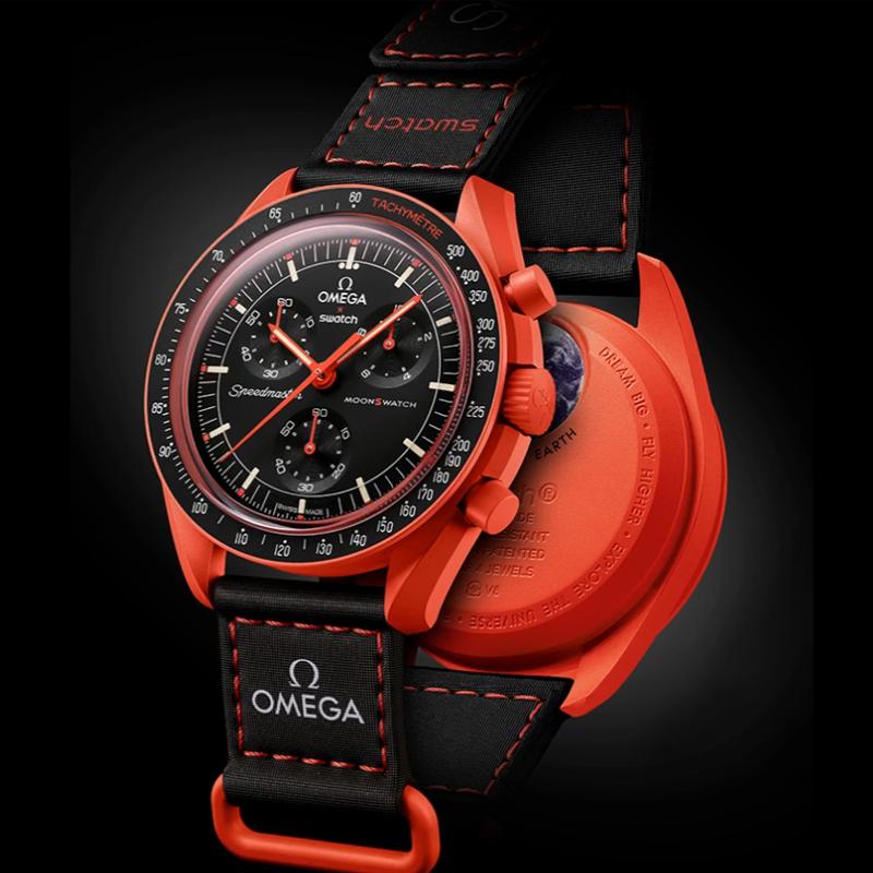 Swatch Męski Czarny Zegarek 42mm SO33O100 SO33O100