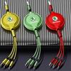 1Pcs Car Mounted Telescopic Three In One Mobile Phone Charger For Skoda Octavia Superb Rapid Kodiaq Karoq Fabia Kamiq Roomster Citigo