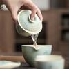 Hand Painted Butterfly Gaiwan Set For Tea Porcelain Chinese Green Tureen Teaware  Tea Bowl Kung Fu