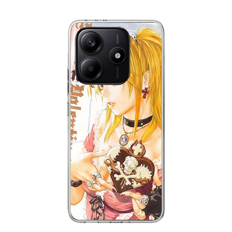 N-Note D-Death MisaMisa Phone Case For Xiaomi Redmi Note 13 14 15 Pro Plus 12S 12 14S 11S 11E 10 10S 11 11T 5G 4G Cover Coque Re